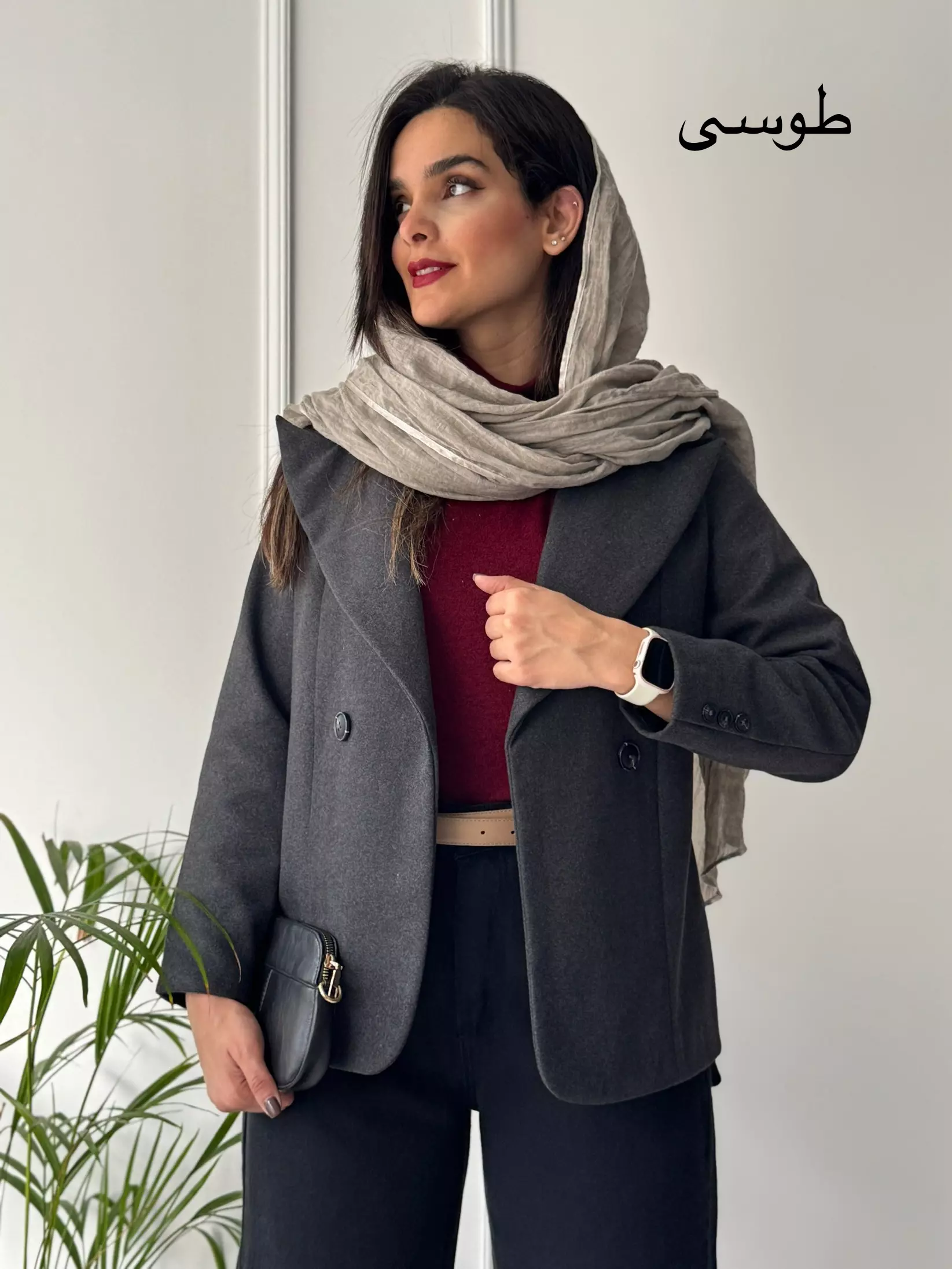 پالتو کتی آستردار آهو